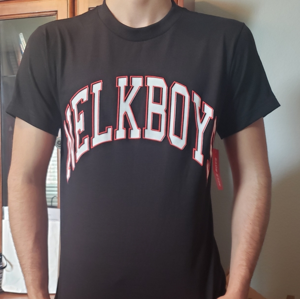 Nelk boys Arch Tee Blck/orange size sm
